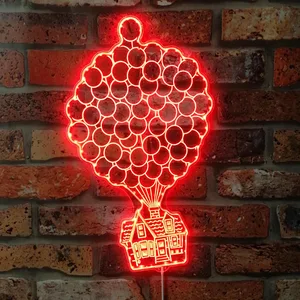 Up House Balloons RGB LED Sign