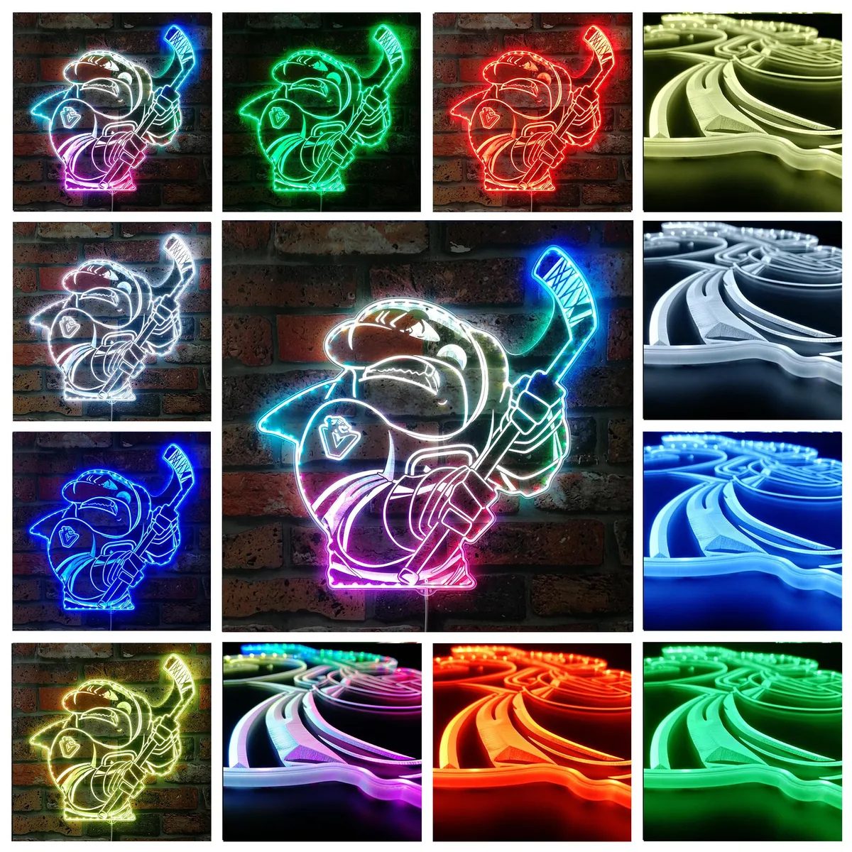 Vancouver Canucks Bardown RGB LED Sign