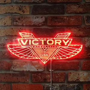 Victory Motorcycles Logo RGB LED Sign