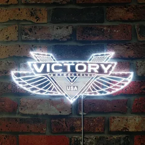 Victory Motorcycles Logo RGB LED Sign