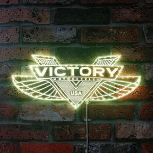 Victory Motorcycles Logo RGB LED Sign