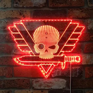 Warhammer Kill Team Logo RGB LED Sign