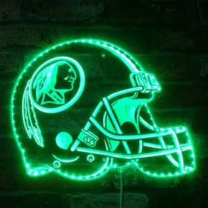 Washington Redskins Helmet Logo RGB LED Sign