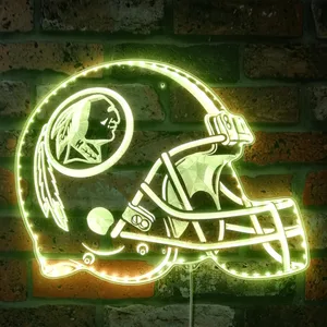 Washington Redskins Helmet Logo RGB LED Sign