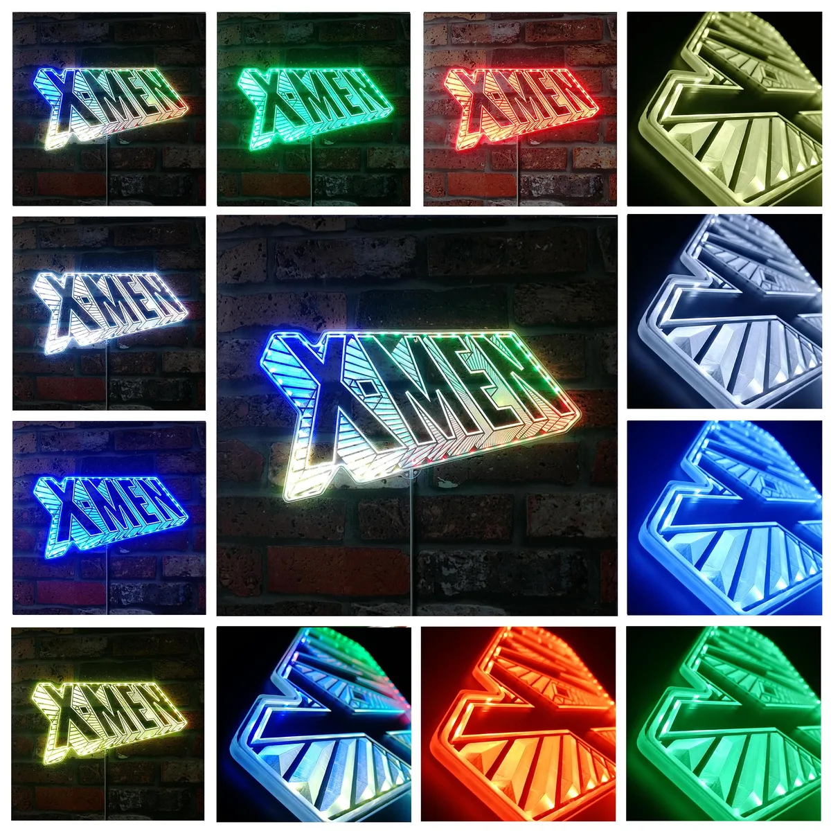 X-Men Logo RGB LED Sign