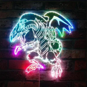 Yu-Gi-Oh Blue-Eyes White Dragon RGB LED Sign