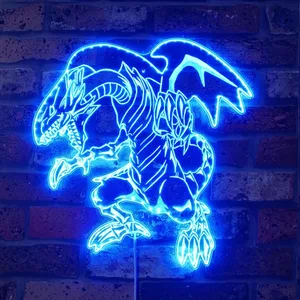 Yu-Gi-Oh Blue-Eyes White Dragon RGB LED Sign