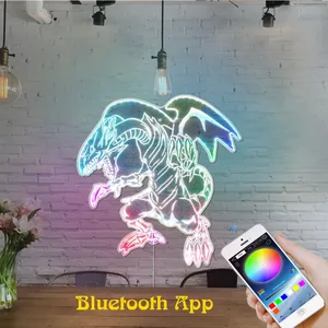 Yu-Gi-Oh Blue-Eyes White Dragon RGB LED Sign
