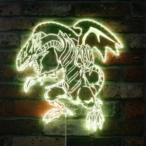 Yu-Gi-Oh Blue-Eyes White Dragon RGB LED Sign