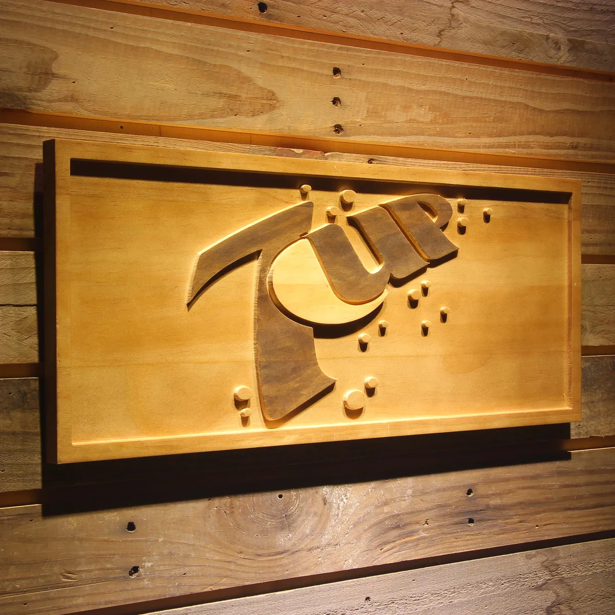 7Up Wood Sign