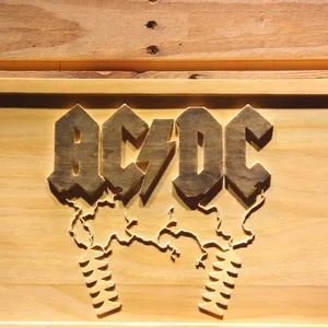 AC/DC Thunderstruck Wood Sign