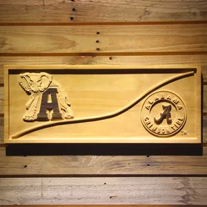 Alabama Crimson Tide Split Wood Sign