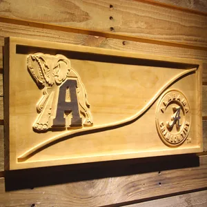 Alabama Crimson Tide Split Wood Sign