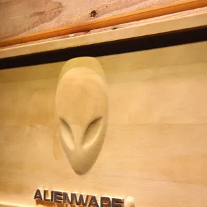 Alienware Wood Sign