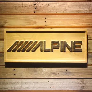 Alpine Wood Sign