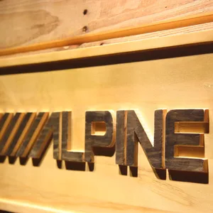 Alpine Wood Sign