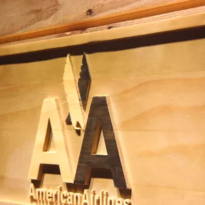 American Airlines Wood Sign
