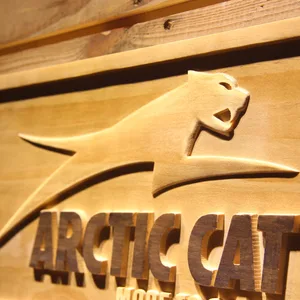 Arctic Cat All Terrain Wood Sign