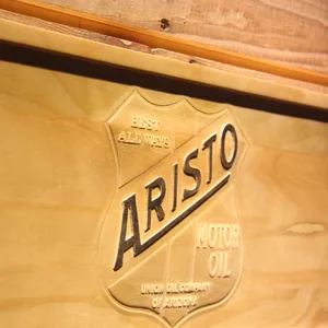 Aristo Motor Oil Wood Sign