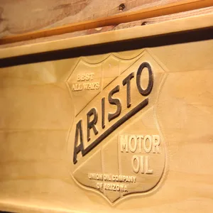 Aristo Motor Oil Wood Sign
