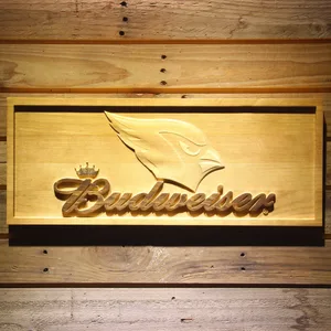 Arizona Cardinals Budweiser Wood Sign