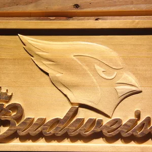 Arizona Cardinals Budweiser Wood Sign