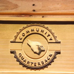 Arizona Cardinals Community Quarterback Wood Sign - Legacy Edition