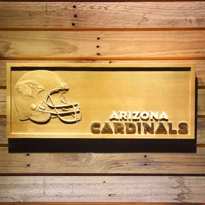 Arizona Cardinals Helmet Wood Sign