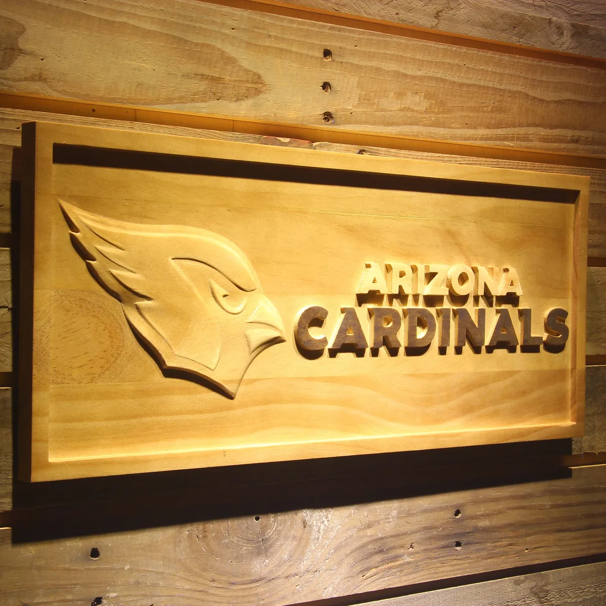 Arizona Cardinals Wood Sign