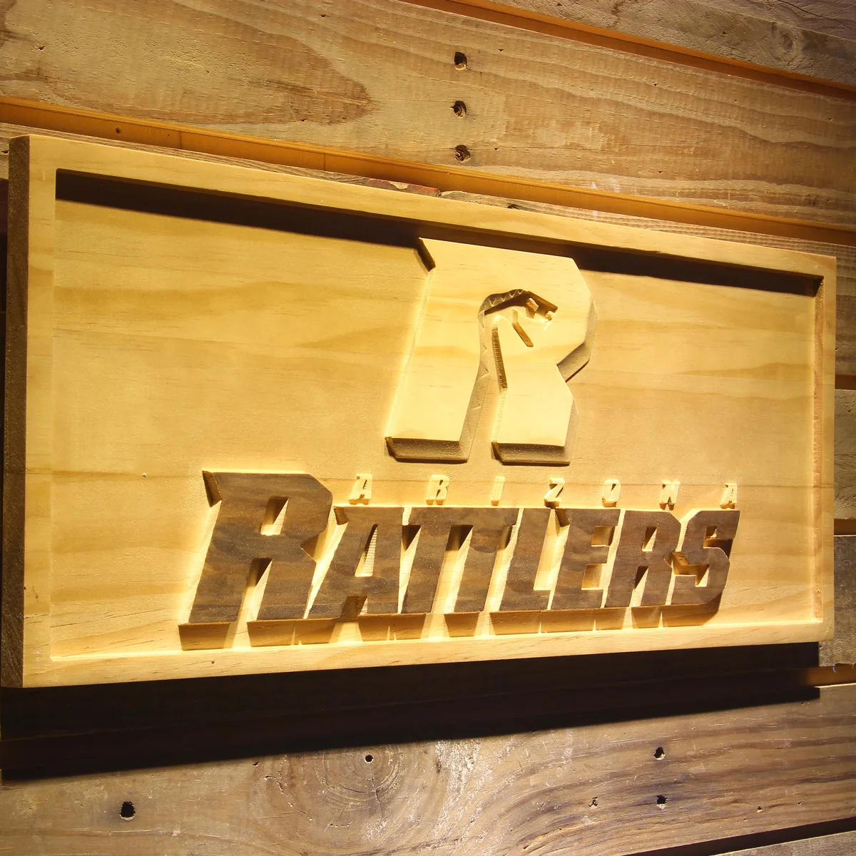 Arizona Rattlers Wood Sign