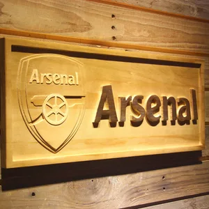 Arsenal FC Wood Sign