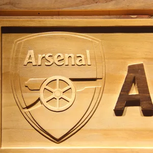 Arsenal FC Wood Sign