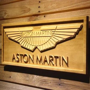 Aston Martin Wood Sign