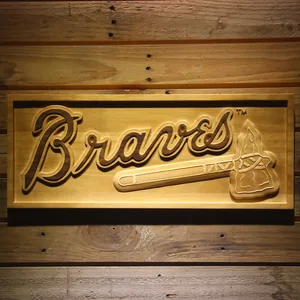 Atlanta Braves Wood Sign