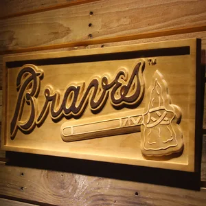 Atlanta Braves Wood Sign