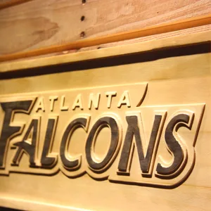 Atlanta Falcons 1998-2002 Logo Wood Sign - Legacy Edition