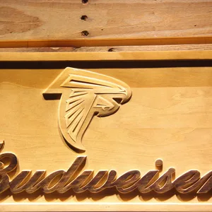Atlanta Falcons Budweiser Wood Sign