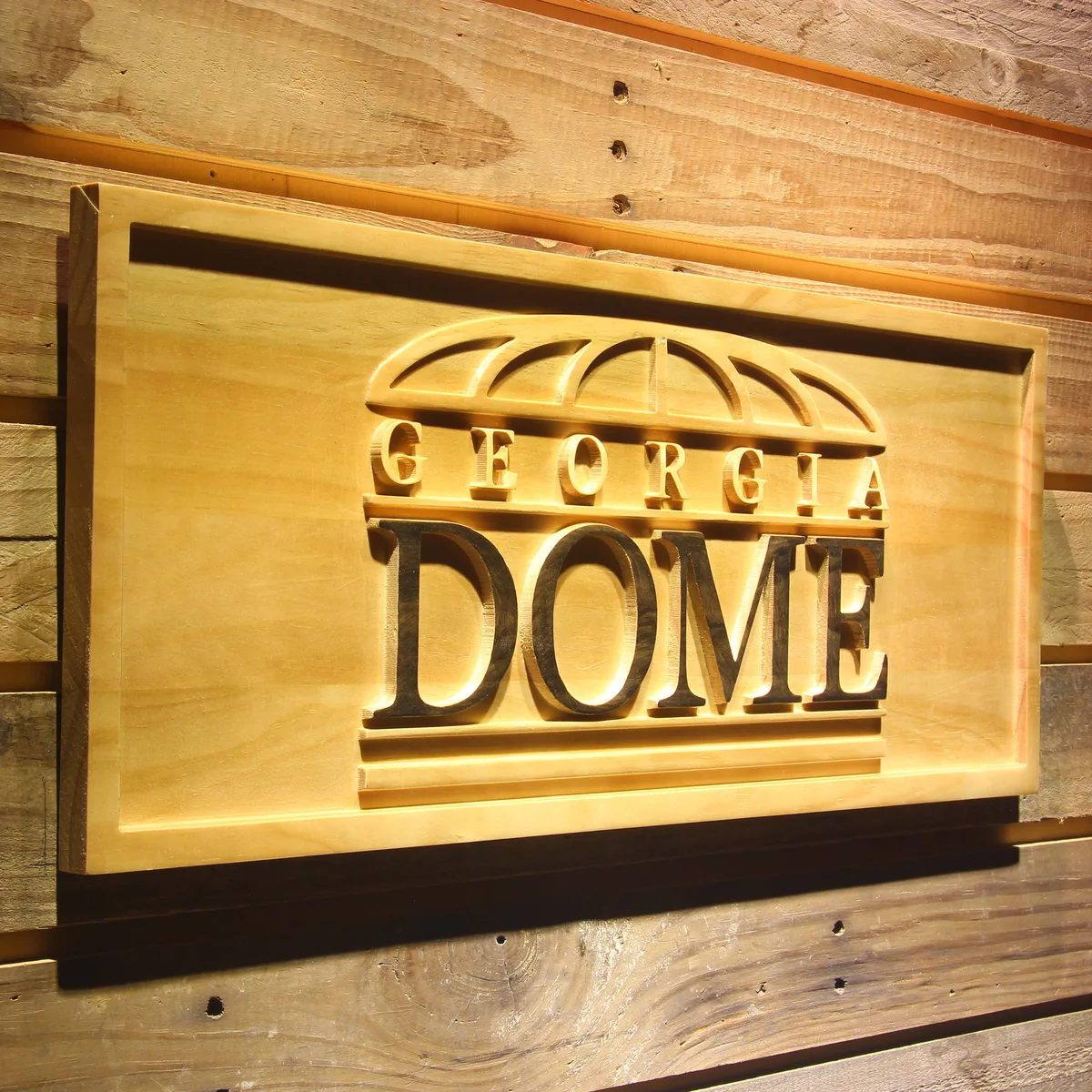 Atlanta Falcons Georgia Dome Wood Sign