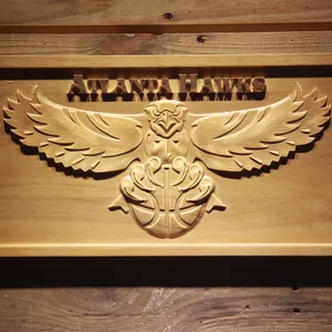 Atlanta Hawks Wood Sign - Legacy Edition