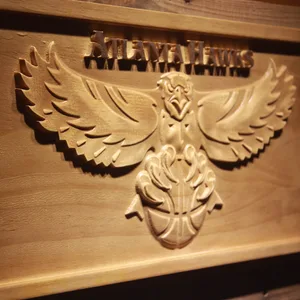 Atlanta Hawks Wood Sign - Legacy Edition
