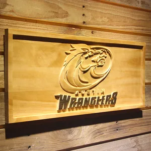 Austin Wranglers Wood Sign - Legacy Edition