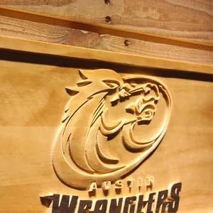 Austin Wranglers Wood Sign - Legacy Edition
