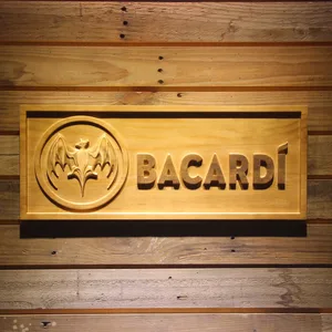 Bacardi Wood Sign