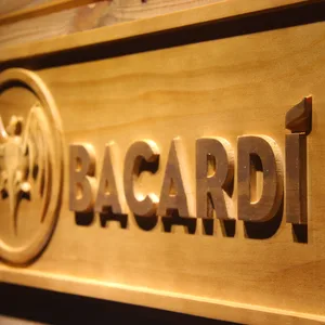 Bacardi Wood Sign
