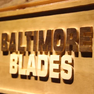 Baltimore Blades Wood Sign - Legacy Edition