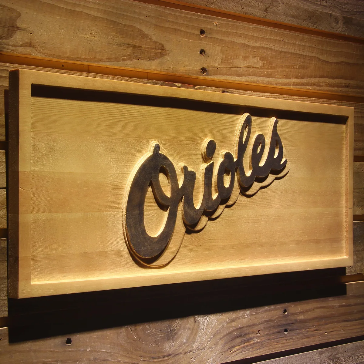 Baltimore Orioles 1995-1997 Text Wood Sign - Legacy Edition