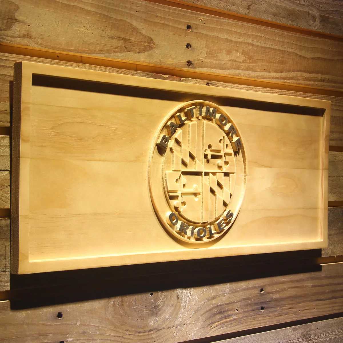 Baltimore Orioles 6 Wood Sign