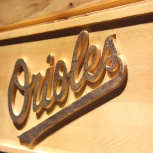 Baltimore Orioles 7 Wood Sign
