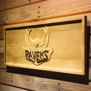 Baltimore Ravens 1996-1998 Logo Wood Sign - Legacy Edition