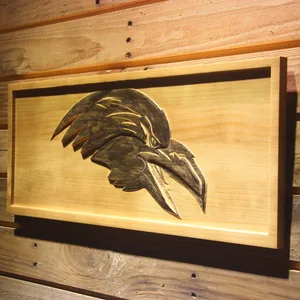 Baltimore Ravens 1996-1998 Raven Head Wood Sign - Legacy Edition